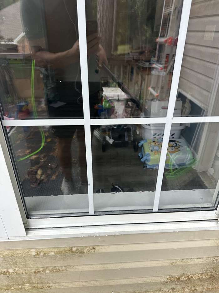 Same window crystal clear after Seminole Shine's 5-in-1 clean